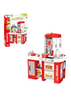 Bei Di Yuan Toys 53-Piece Portable Lightweight Durable Talented Pretend Chef Kitchen Play Set 61x33x72.5cm  - Image 2