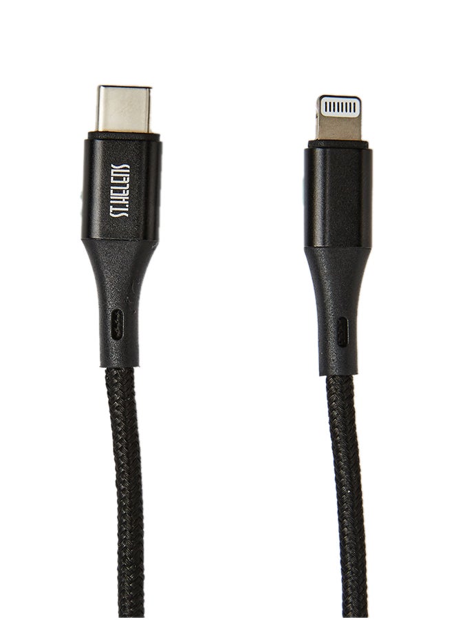 Generic ST. Helens Type-C To Lightning PD Fast Charging Cable Black  - Image 1