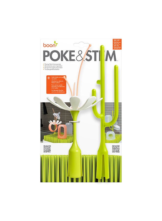 BOON - 2-Piece Poke And Stem Drying Rack Accessory Bundle, Assorted - Image 1
