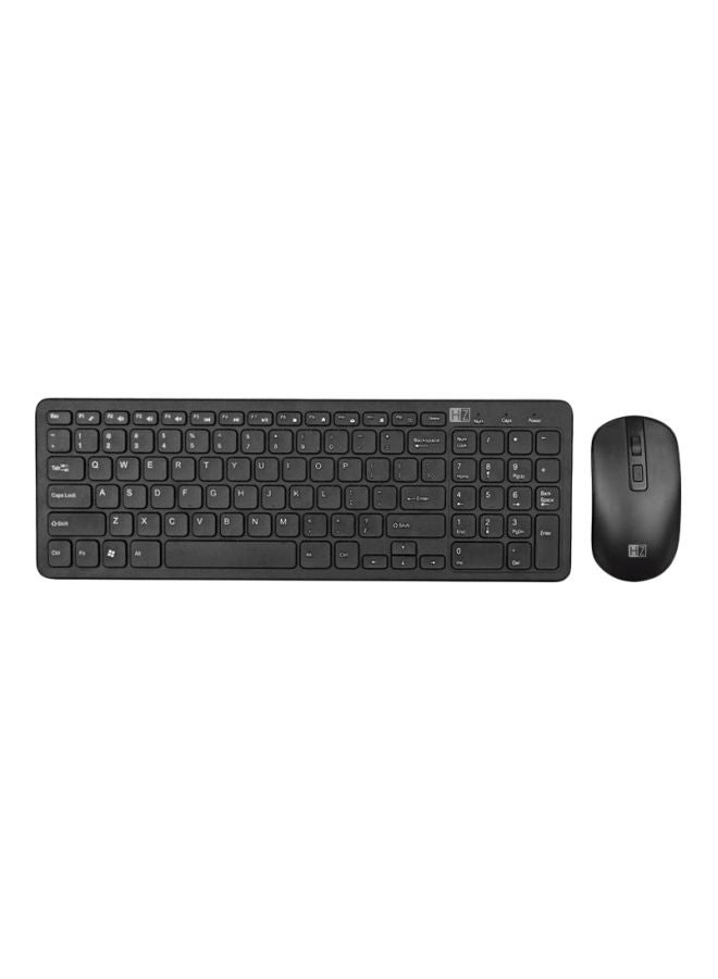 HEATZ Wireless Keyboard With Mouse Set Black  - Image 1