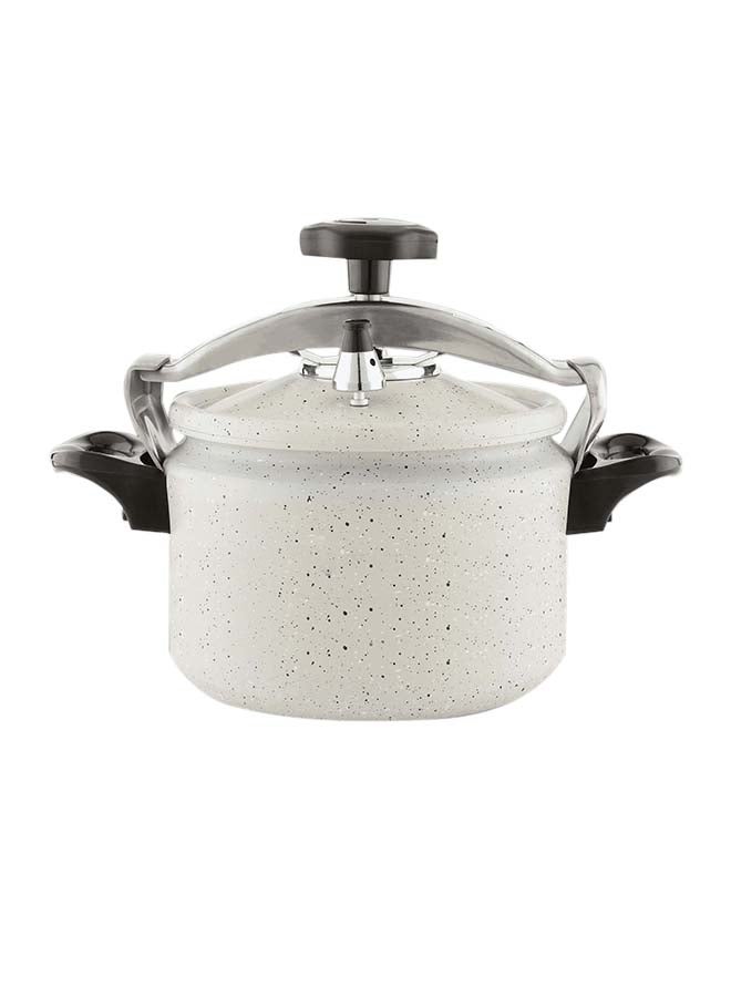 Alsaif Aluminium Granite Pressure Cooker Pearl White 18.0Liters  - Image 2