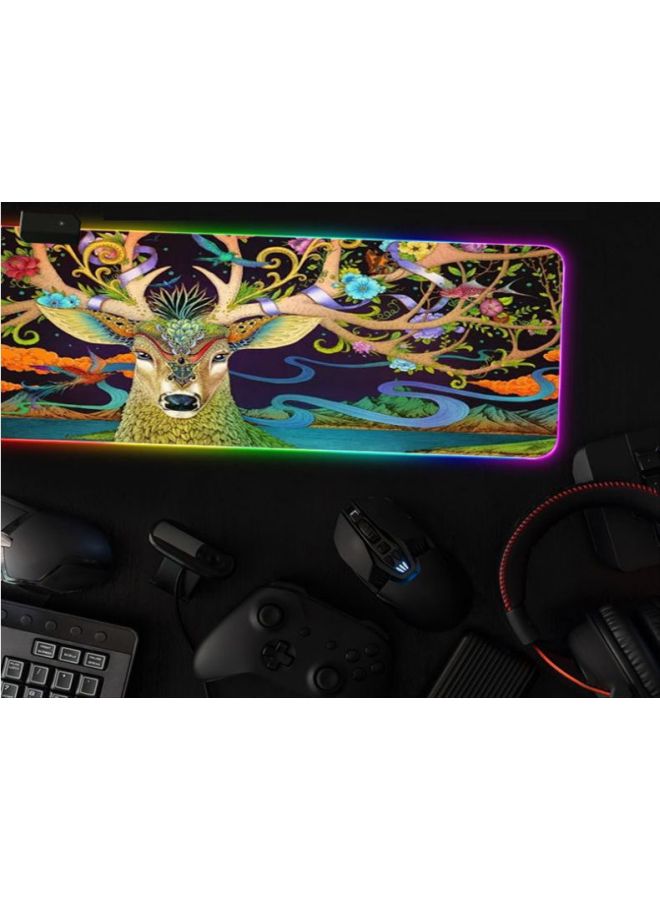 KKmoon Deer Printed Colour Changing LED Mouse Pad Multicolour - Image 3