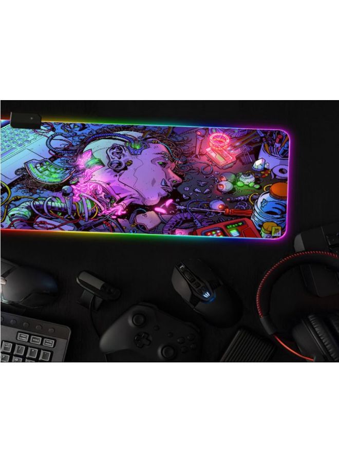 Robot Printed Colour Changing LED Mouse Pad Multicolour