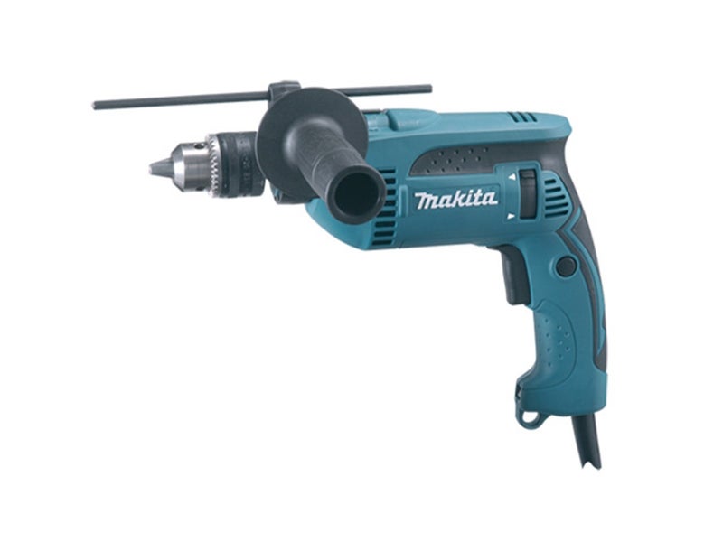 Makita Impact Drill, HP1640KX3 Blue/Black/Silver - Image 1