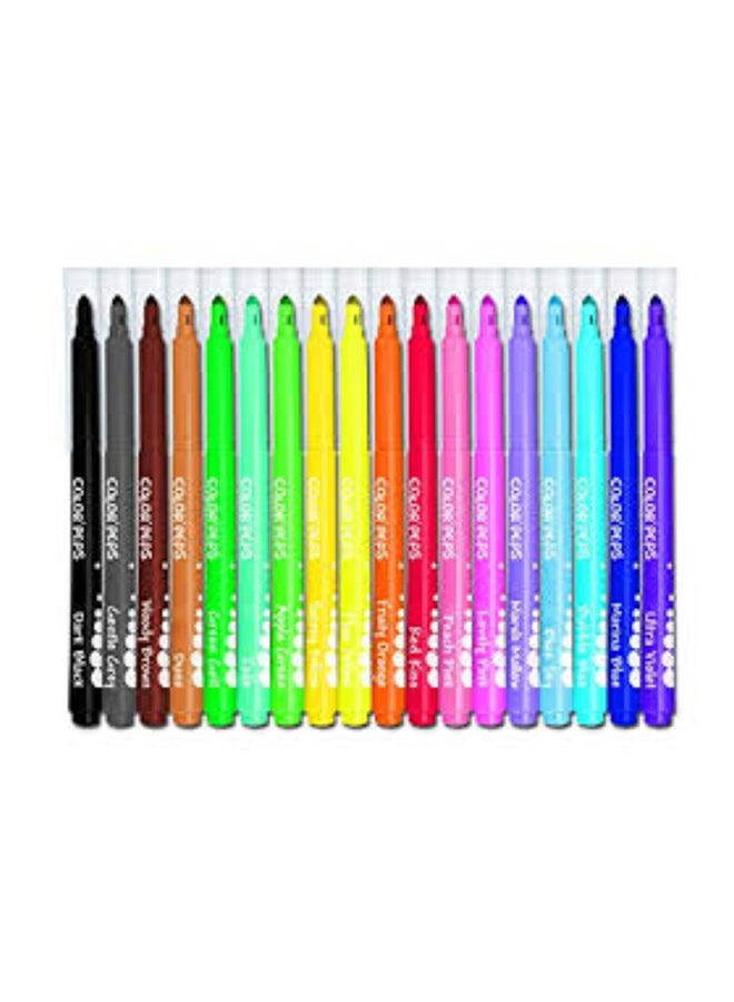 Maped Pack Of 24 Peps Long Life Super Tip Ultrawashable Markers Multicolour - Image 2