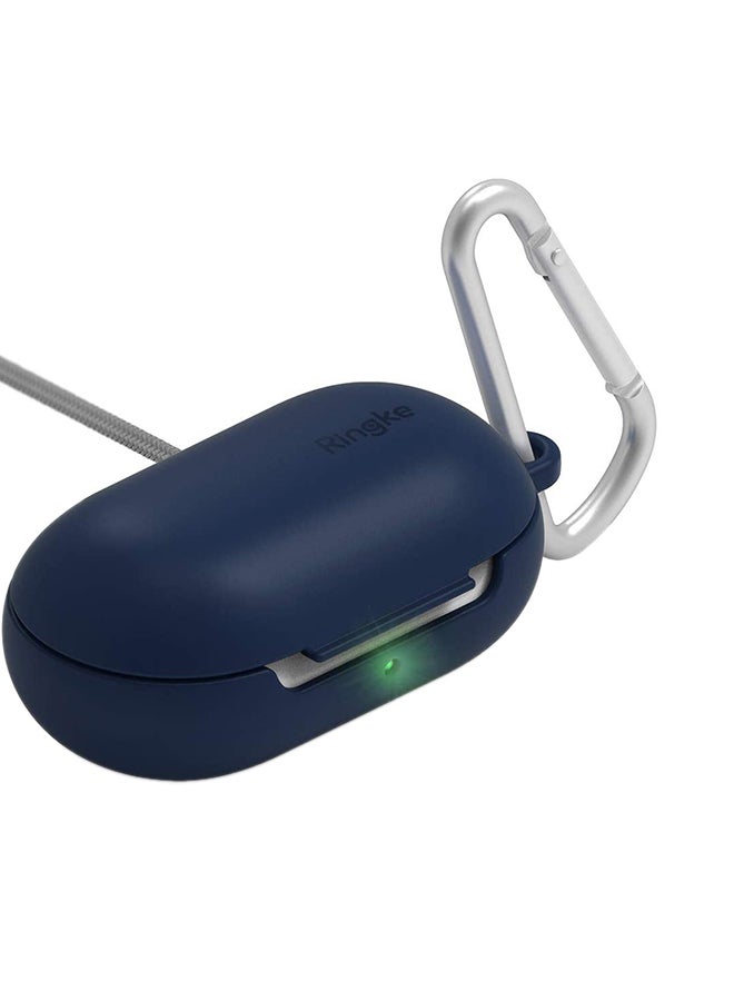 رينجك غطاء حماية صلب مزود بحلقة للتعليق لسماعات سامسونج جالاكسي بادز (2019)/بادز بلس (2020) أزرق كحلي - Image 1