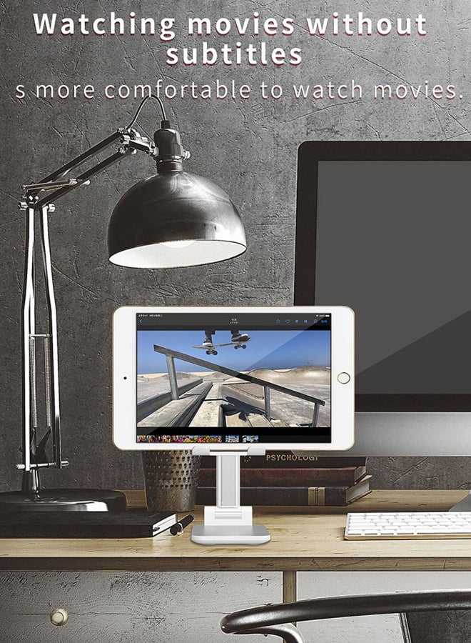 O Ozone Foldable Desktop Phone Holder Tablet Stand White  - Image 5