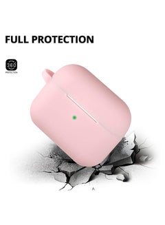 O Ozone Silicone Case Cover With Strap And Fur Keychain For Apple AirPods Pro Pink  - Image 2