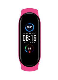 MARGOUN Replacement Strap For Xiaomi Mi Band 5 Hot Pink  - Image 2