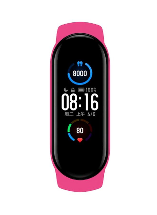MARGOUN Replacement Strap For Xiaomi Mi Band 5 Hot Pink  - Image 2