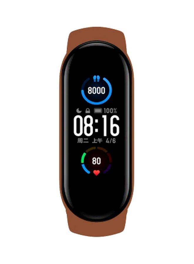 MARGOUN Replacement Strap For Xiaomi Mi Band 5 Brown  - Image 2