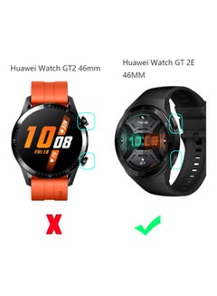 VINSOC Protective Bumper Cover For Huawei Watch GT 2e 46mm Black/Clear  - Image 2
