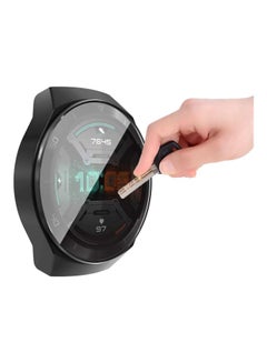 VINSOC Protective Bumper Cover For Huawei Watch GT 2e 46mm Black/Clear  - Image 4