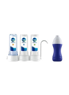TANK Power 3 Stage 3S Water Filter and Ice Bottle 0.75 L White/Blue 