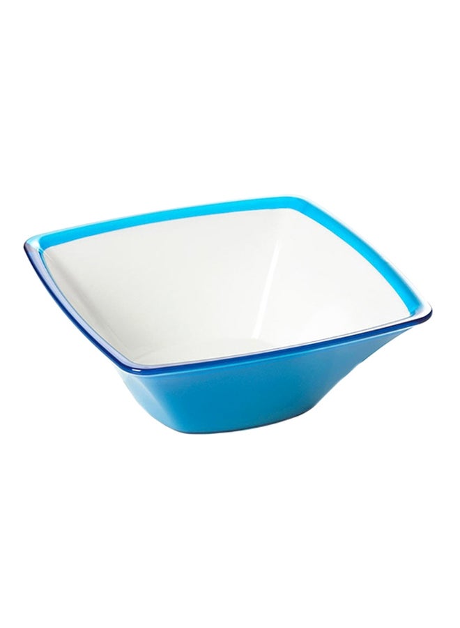 Acrylic Square Bowl Turquoise/White 2.3Liters - v1595938888/N39505333A_1