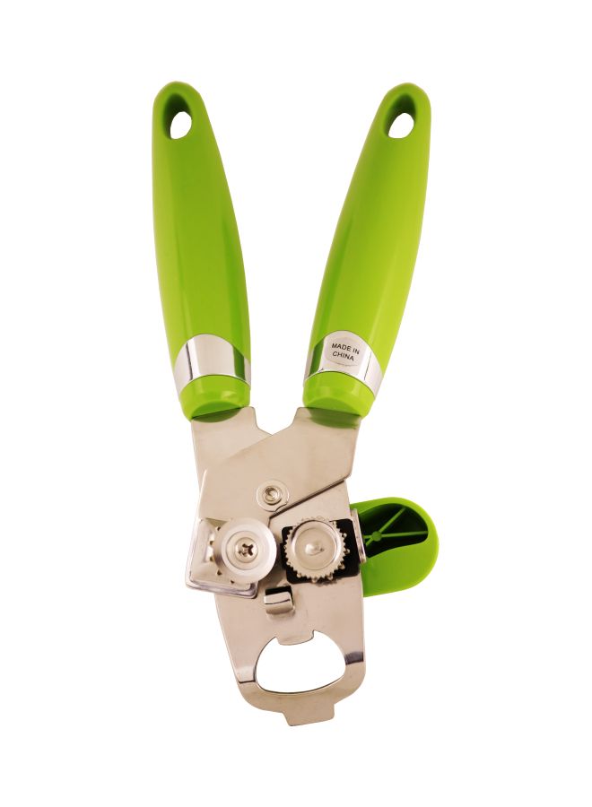Meadows Stainless Steel Can Bottle Opener Green/Silver 23cm - Image 2