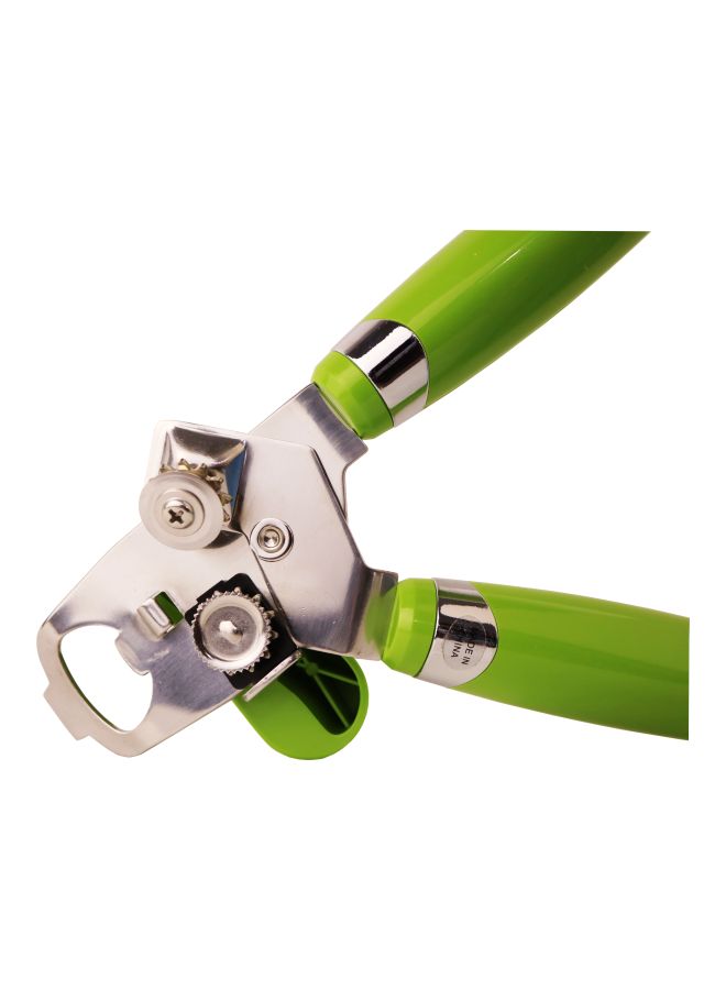 Meadows Stainless Steel Can Bottle Opener Green/Silver 23cm - Image 3