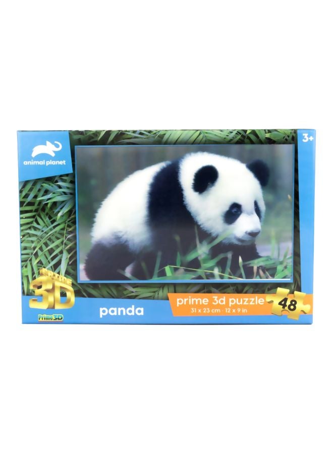 Prime 3D 48-Piece Panda 3D Puzzle 31x23cm - Image 1