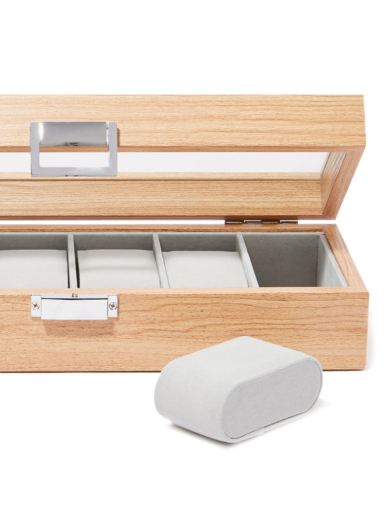 Rosh - 6-Compartment Wooden Watch Organizer - Image 1