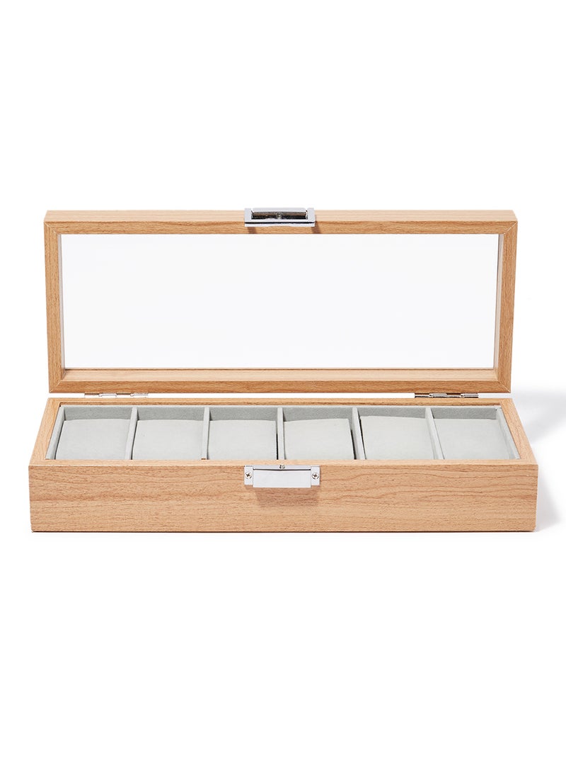 6-Compartment Wooden Watch Organizer - v1595943646/N39417037A_1