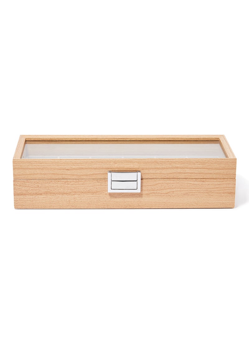 Rosh - 6-Compartment Wooden Watch Organizer - Image 1