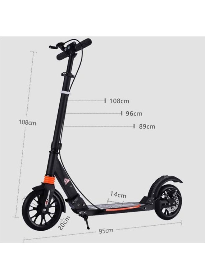 Cool Baby - Adjustable And Foldable Kick Scooter With Disc Brakes For Kids, 12+ Years 108x95x20cm - Image 1