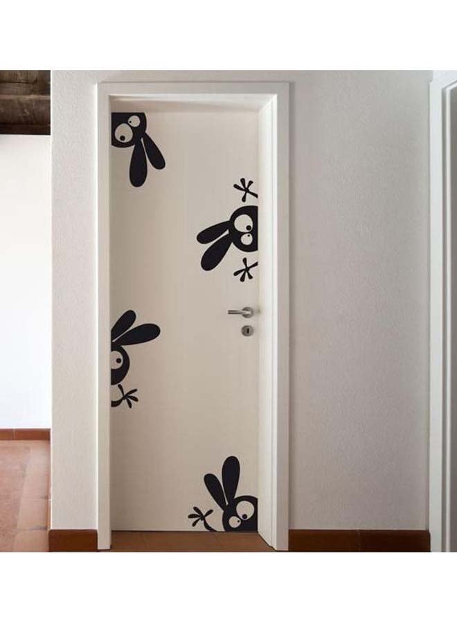 Self Adhesive Home Decoration Wall Art Sticker Black 55 x 20cm - Image 1