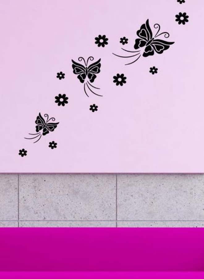 Self Adhesive Home Decoration Wall Art Sticker Black 70 x 55cm - Image 2