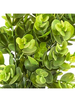 Generic Fourwalls Artificial Polyester Eucalyptus Grass Bunches With Pot Green&Pot 15  x 15  x 35cm  - Image 4