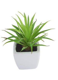 Generic Fourwalls Artificial Mini Succulent Plant With Ceramic Vase Green 360grams  - Image 1