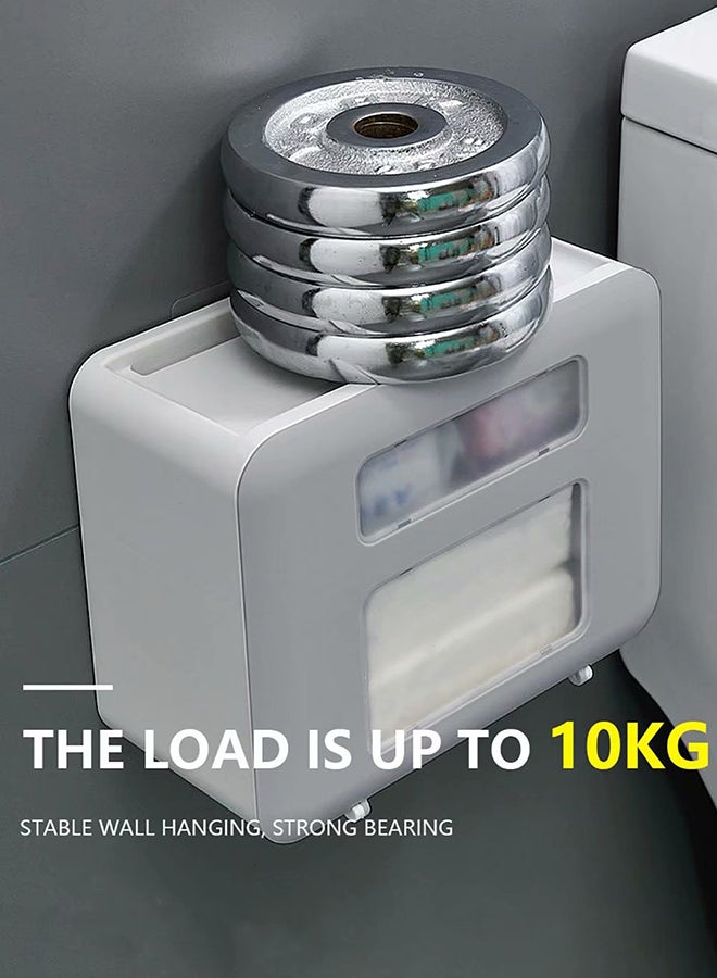 Waterproof Wall Mounted Tissue Box White/Grey 29x23x14centimeter - Image 3