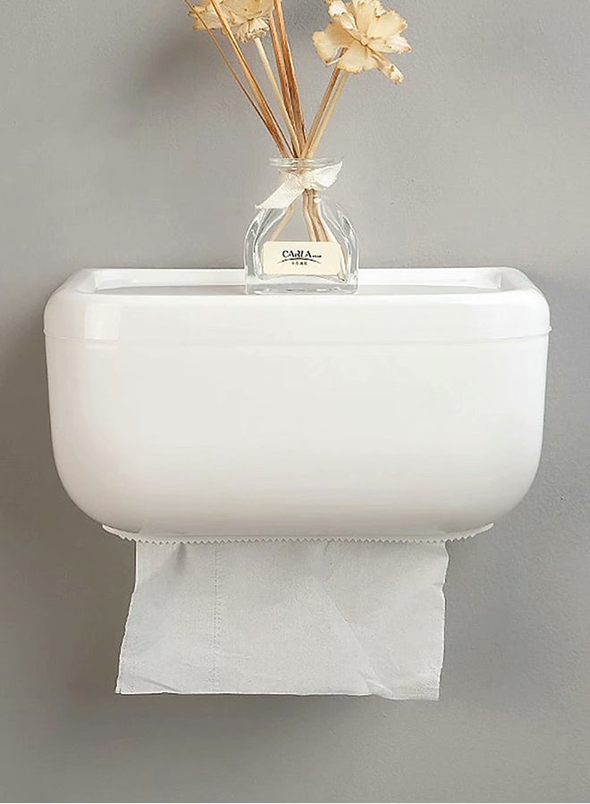 Generic Waterproof Wall Mounted Tissue Box White 25x15x16centimeter  - Image 2