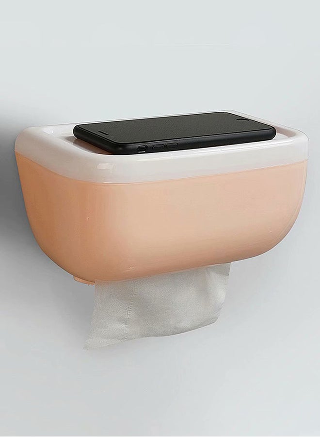 صندوق مناديل مثبت على الحائط مقاوم للماء أبيض/ وردي 25x15x16Ø³Ù†ØªÙŠÙ…ØªØ± - Image 3