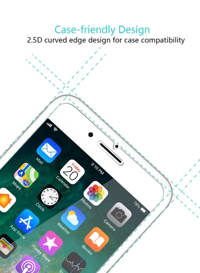 MiLi HD Tempered Glass Screen Protector For Apple iPhone 6/6S Clear - Image 3