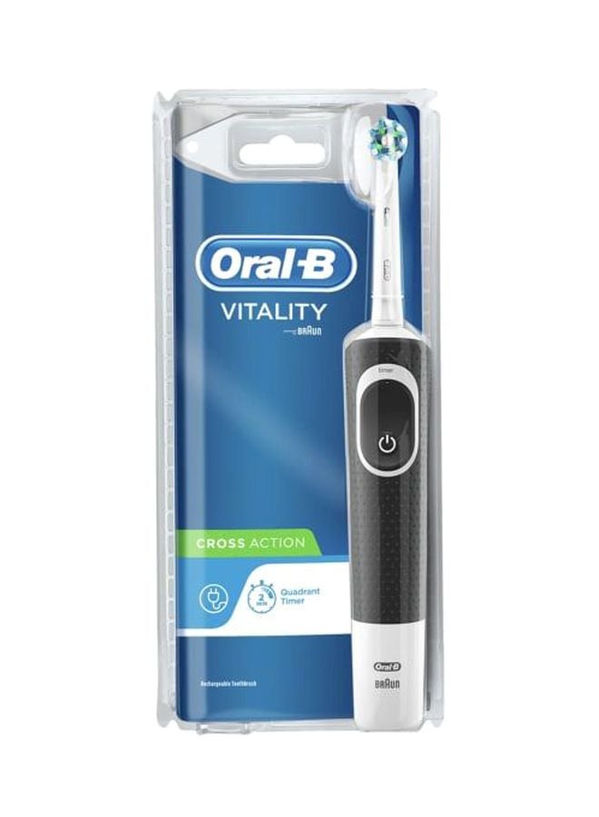 Vitality Cross Action Electric Toothbrush Black/White 15inch - v1595951456/N39489236A_1