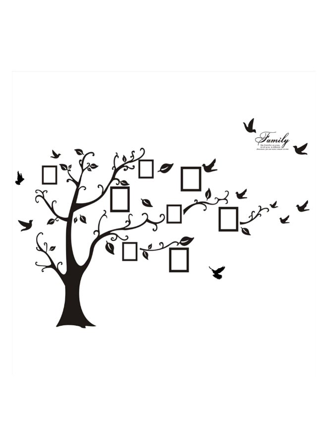 3D Photo Frames Family Tree Wall Sticker Black 32 x 5.5cm  - Image 1