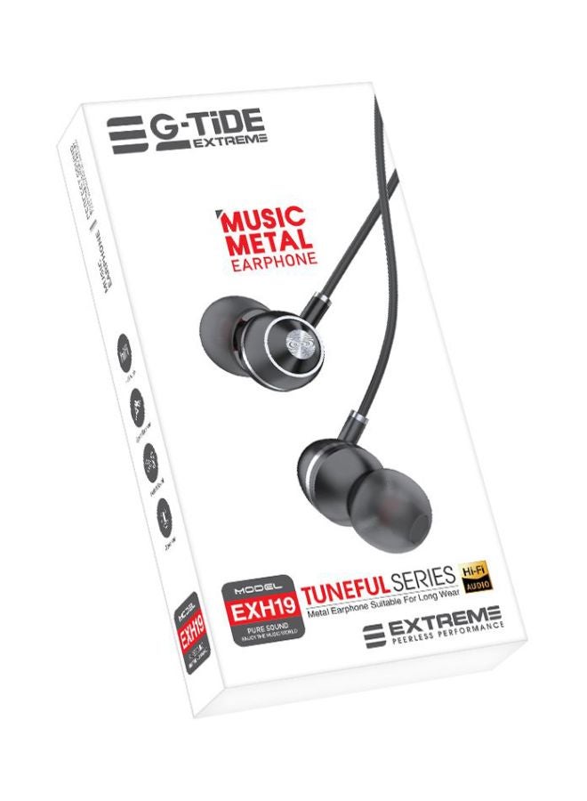 G-TiDE EXTREME Tuneful Series Wired In Ear Earphones Black - Image 2