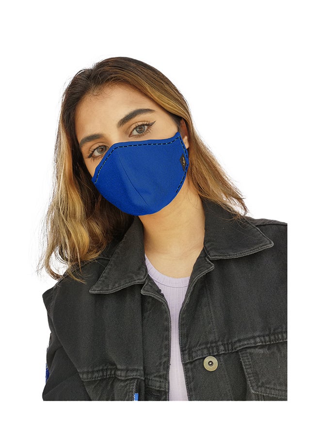 Sana'a Kayum Reusable Face Mask Medium Royal Blue - Image 2