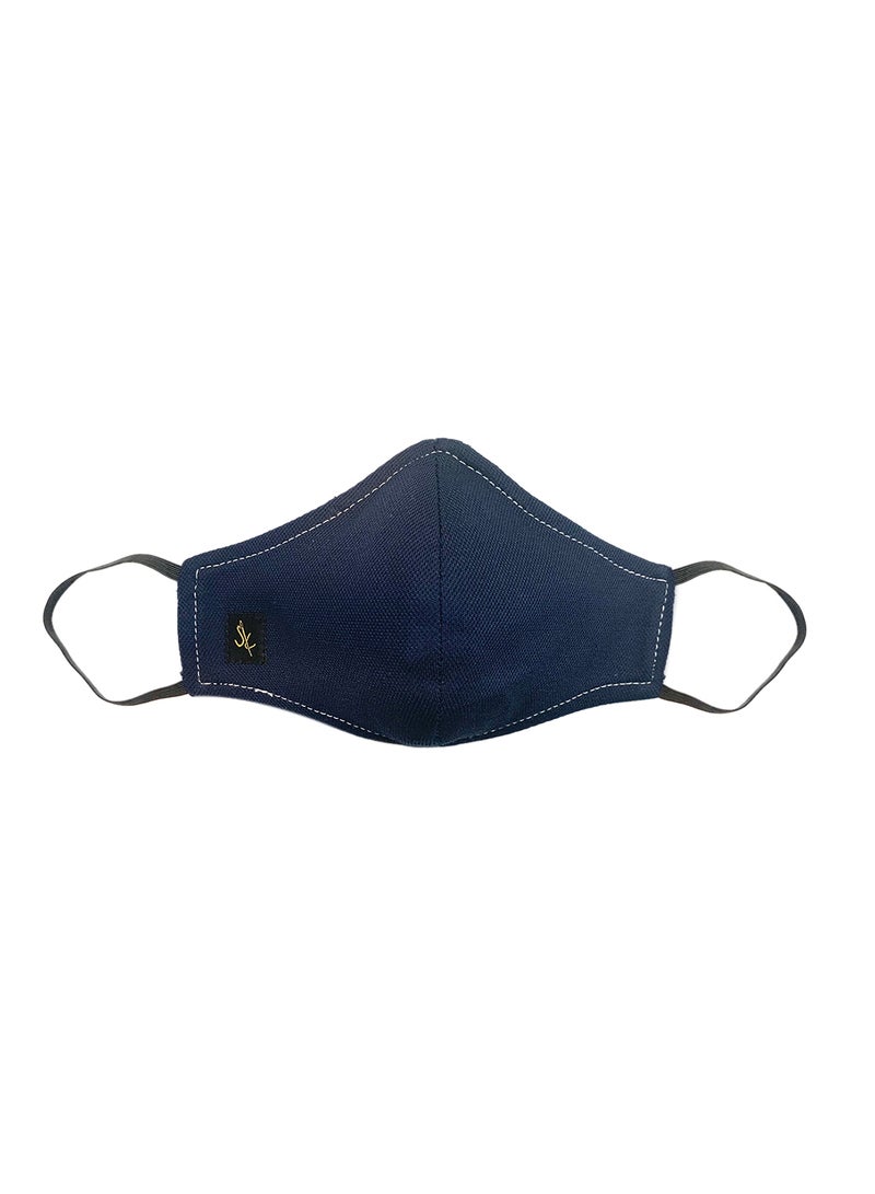 Sana'a Kayum - Reusable Face Mask Small Navy - Image 1