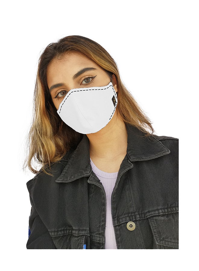Sana'a Kayum Reusable Face Mask Medium White - Image 2