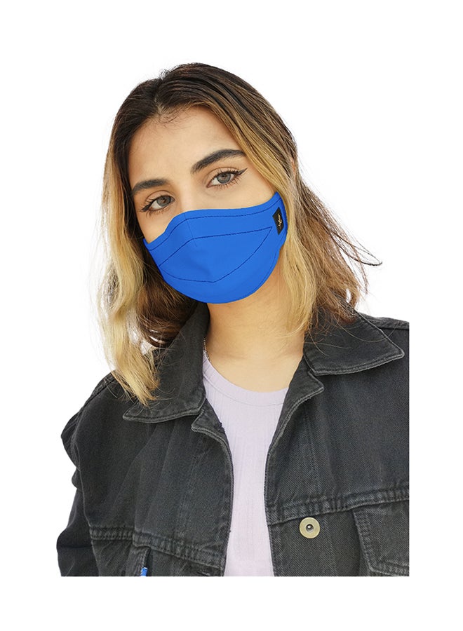 سناء كايوم كمامة الوجه القابلة لإعادة الاستخدام قياس متوسط أزرق ملكي - Image 2