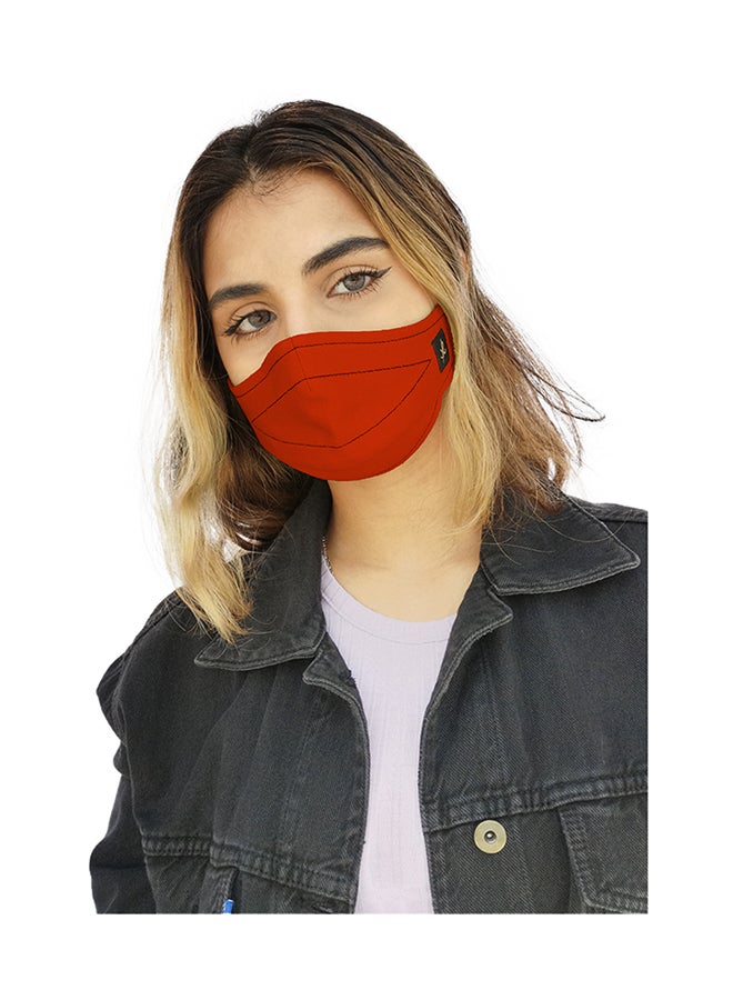 Sana'a Kayum Reusable Face Mask Small Warm Red - Image 2