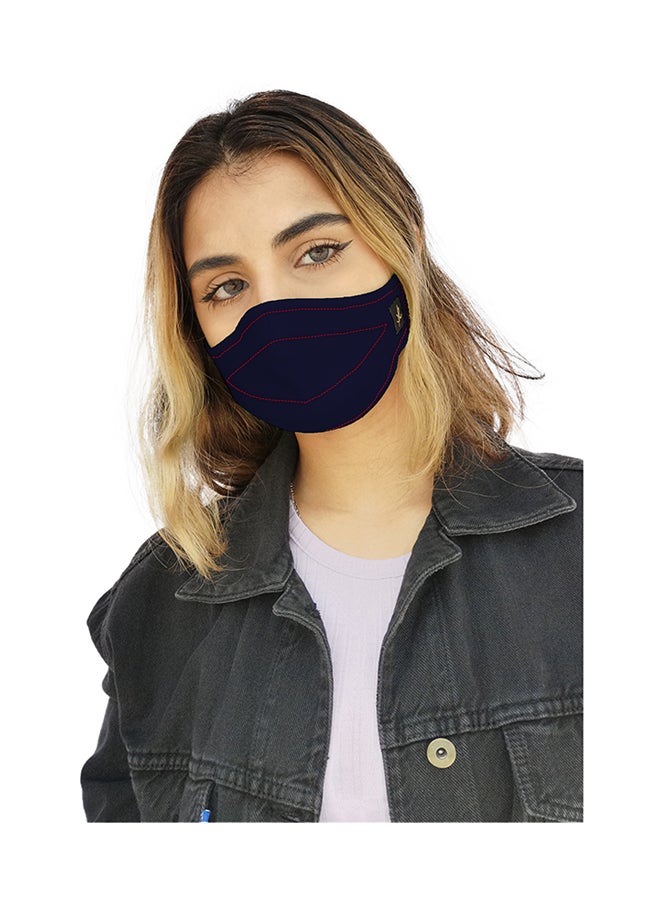 Sana'a Kayum - Reusable Face Mask Small Midnight Blue - Image 1