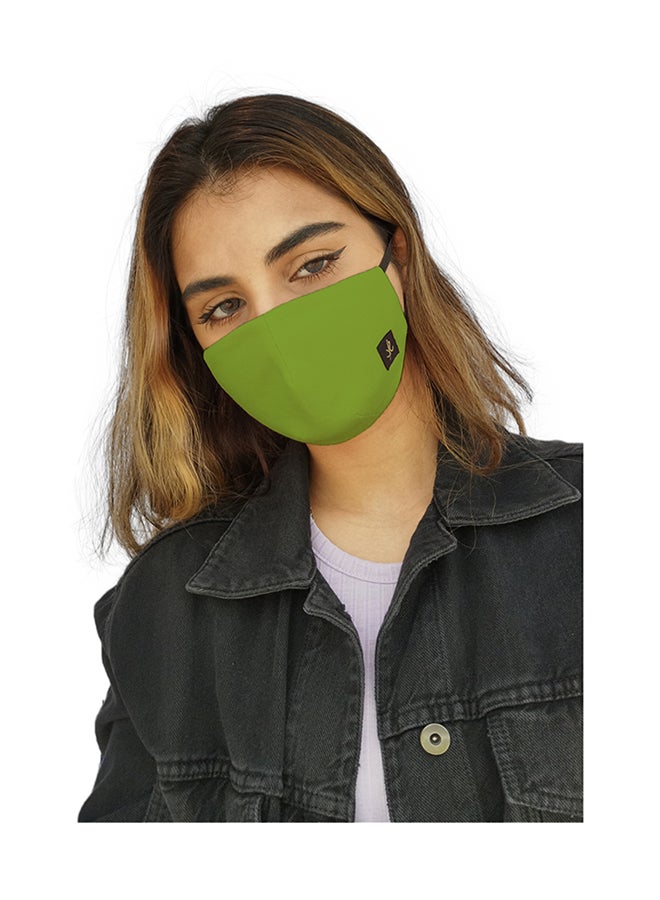 Sana'a Kayum - Reusable Face Mask Small Leaf Green - Image 1