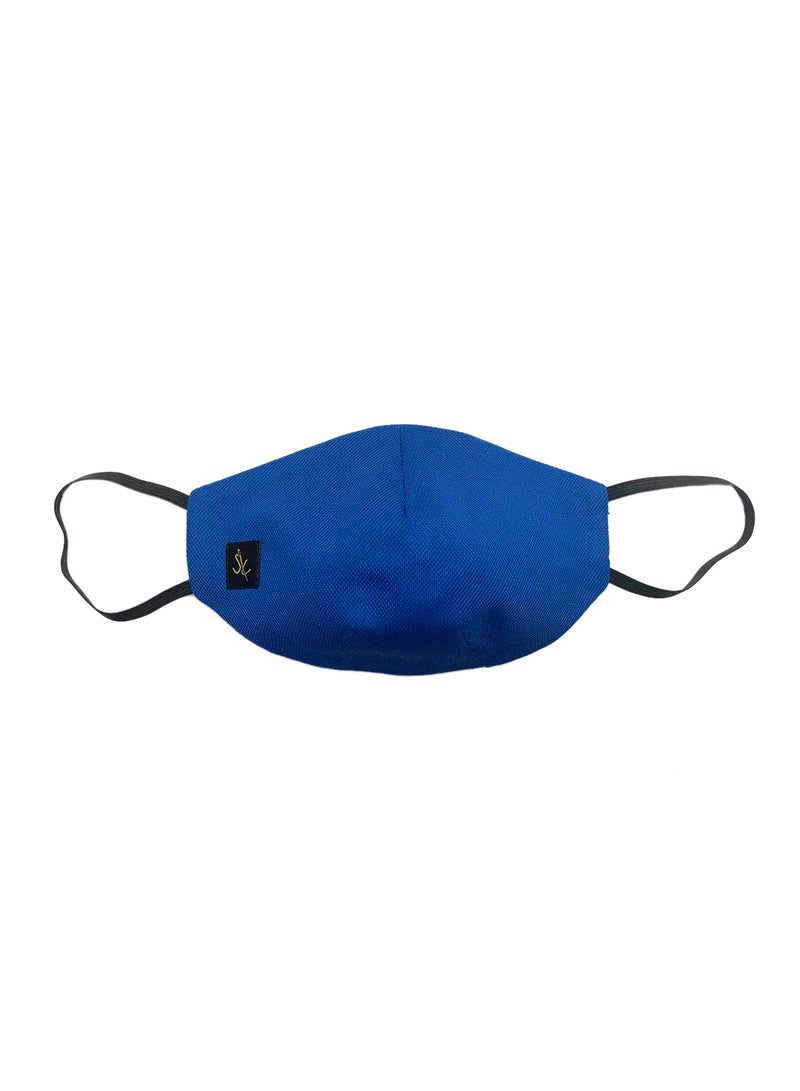 Sana'a Kayum Reusable Face Mask Medium Royal Blue - Image 1