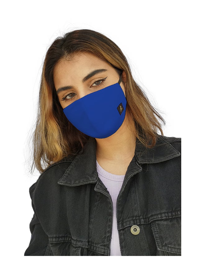 Sana'a Kayum Reusable Face Mask Medium Royal Blue - Image 2