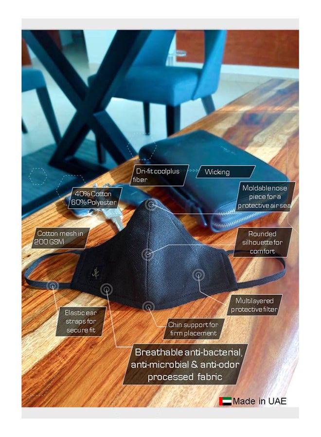 Sana'a Kayum Reusable Face Mask Small Royal Blue - Image 3