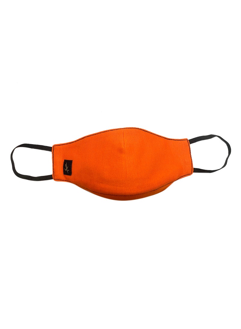 Sana'a Kayum Reusable Face Mask Small Vibrant Orange  - Image 1
