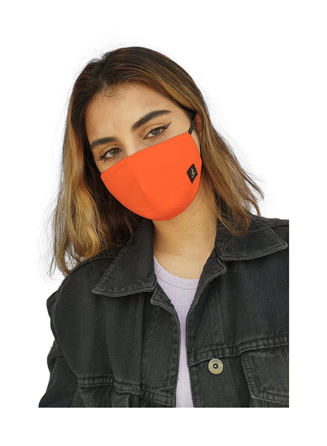 Sana'a Kayum Reusable Face Mask Small Vibrant Orange  - Image 2