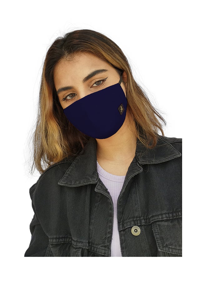 Sana'a Kayum - Reusable Face Mask Small Navy - Image 1